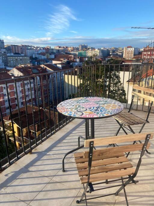 Apartamento Acogedor Loft Con Vistas A La Ciudad Santander Exterior foto